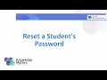 Reset a Student s Password