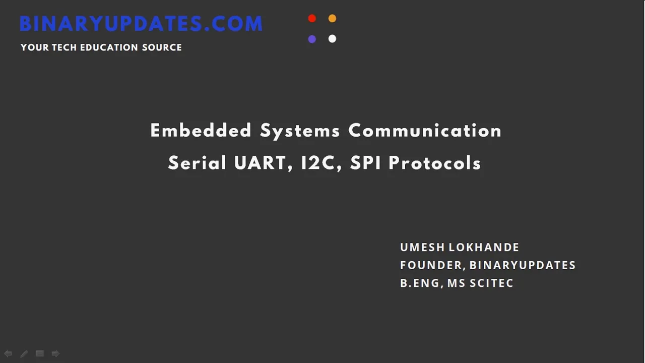 Embedded Systems Protocols Serial-UART I2C SPI Communication