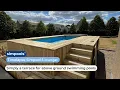 Building a deck around an above ground swimming pool Simpool 5 Lounge