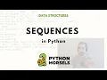 What is a sequence in Python