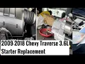 How to Replace a starter 2009-2018 Chevy Traverse V6