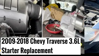 How to Replace a starter 2009-2018 Chevy Traverse V6
