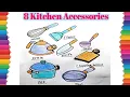 how to draw kitchen utensils easy drawing