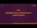 How to validate field data before form submission Zoho Creator