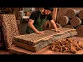 25-Year-Old Woodworker Shocked the Woodworking World With Warped Coconut Logs