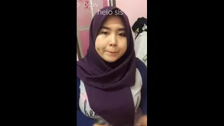 jilbab ungu ketat