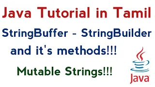 59 StringBuffer and StringBuilder in Java in Tamil Mutable String Java In Tamil conquer victory