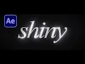 Create Shiny Glowing Bevel Animation for Your Text in After Effects