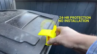 Rascalater Toter trash bin lid locks - Raccoon-Proof garbage can