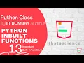 Python Inbuilt Functions 13 Important Built-in Functions by IIT Bombay alumnus