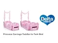 Delta Children s Disney Princess Carriage Toddler-to-Twin Bed Vignette