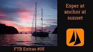 Sailboat Esper At Anchor At Sunset – Ko Rok Thailand – FTB Extra