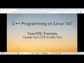 C Programming on Linux - Update From TCP to TLS Example using OpenSSL