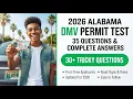 Complete 2026 Alabama DMV Permit Test Review Guide and Practice Questions