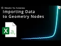 Blender for Scientists - Importing Data Directly to Geometry Nodes Update in Description