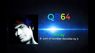 Qbasic programming - sum of values divisible by 5