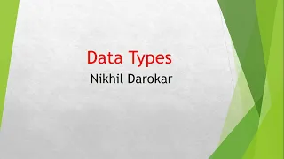 Data Types In Java byte short int long double float char boolean