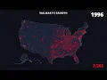 How Walmart Took Over America Every Store Opening 1962 2013