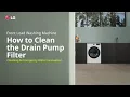 LG Washer How to clean the Drain Pump Filter LG
