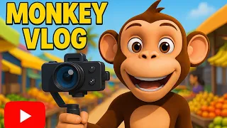 Monkey Vlog | Techknow Is Back | Monkey Funny Cartoon Vlog