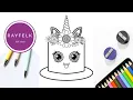 Unicorn Cake Coloring Page Free Unicorn Coloring Pages Rayfelk Arts and Printables