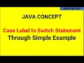 What is Case label in Java switch through Simple Example core java tutorial java for beginners