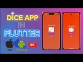 Create DICE application in FLUTTER Visual Studio Code on MacOS Flutter Dart