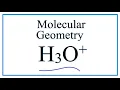 H3O Molecular Geometry Shape and Bond Angles