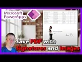 PDFs with Signatures and Images No Premium Power Apps