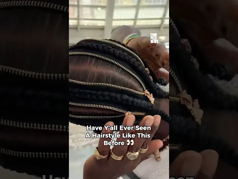 Zippers in his braids?!? Mugzy McFly went absolutely insane with these #hairstyle #braids