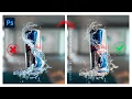 How to make Transparent Water Splash In Photoshop I Photoshop Tips I Transparent Water Splash