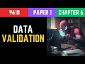 Data Validation - A Level Computer Science 9618