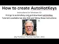 How to program Keyboard macro s for text strings using AutoHotkey