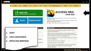 Access HRA - Creating an account