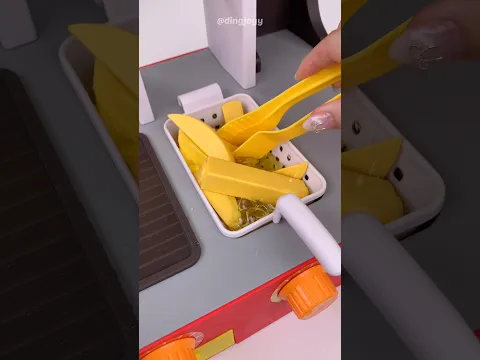 Frying Food Toy Playset🍟 #asmr #satisfying