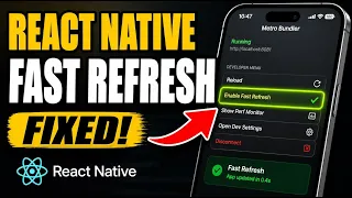 How to restore performance with React Native Fast Refresh issues - Quick Tutorial