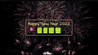 New Year Countdown to 2022 Using HTML CSS Javascript