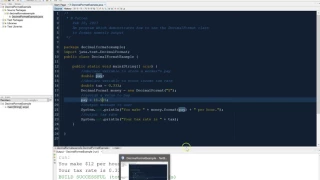 DecimalFormat Example