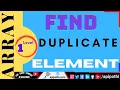 03 Write a Java program to find the duplicate values of an integer array values