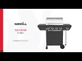 Nexgrill 4 - Burner Gas Grill in Black with Side Burner 720-0925P