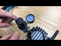 How to adjust the working pressure on air compressor