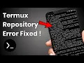 Termux repository error fixed