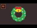 How to make a Christmas Wreath Tutorial in Illustrator