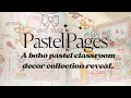 Pastel Pages Classroom Decor Theme A mixture of boho pastels and book themed classroom essentials
