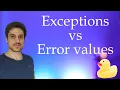 Exceptions vs error values in programming