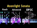 Download Lagu 5 Levels of Moonlight Sonata: Noob to Epic