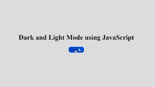 Dark mode using Dark and light mode