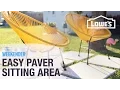 Easy Paver Sitting Area
