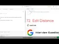 72 Edit Distance LeetCode Solution Java In Hindi