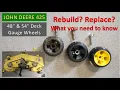 John Deere 48 54 mower deck gauge wheel guide